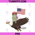 Funny Americas 250th Frog Eagle Bird PNG, 4h Of July Patriotic PNG