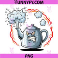 Funny Angry Teapot PNG, About to Blow Steam Cartoon PNG