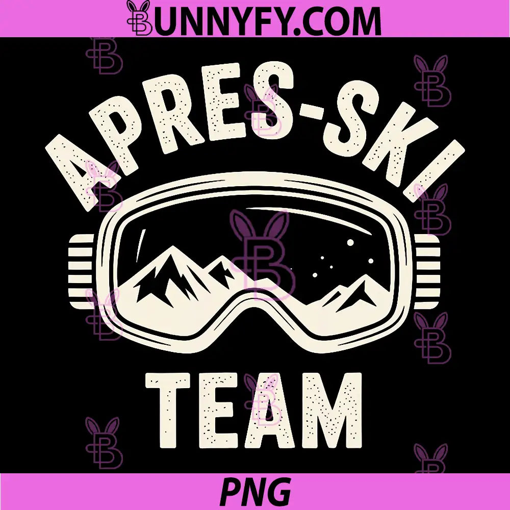 Apres Ski Team PNG, Apres Ski Party Lover PNG