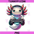 Funny Axolotl PNG, Retro Gamer Video Games PNG