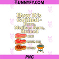Funny BBQ Grill Master Steak PNG, Doneness Cookout Humor PNG