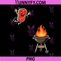 Funny BBQ Steak Meme PNG, Cute Meat Jumping Into Grill PNG