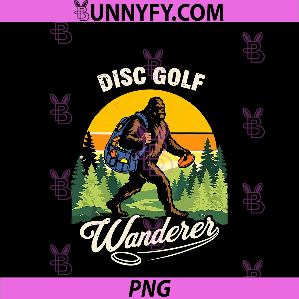 Funny Bigfoot Disc PNG, Golf Player Saying PNG