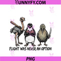 Funny Birds Squad PNG, Vintage Flight Was Never An Option PNG