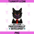 Funny Black Cat Professionally Developed PNG, Humor PNG
