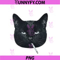 Funny Black Cat Smoking PNG, Cigarette Tabby Cat Meme Brainrot PNG