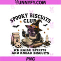 Funny Black Cat Spooky Biscuits Club PNG, Witch Mixer PNG