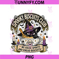 Funny Black Cat Spooky Biscuits Club PNG, Witch Teacup PNG