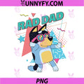 Rad Dad Cool Sunglasses Pose PNG, Funny Dad Cartoon Retro Style PNG