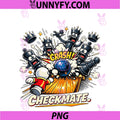 Funny Bowling Chess Player Strike PNG, Checkmate Art PNG