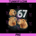 Funny Boys Girls 67 Meme PNG, Capybara Howling At The Moon 6 7 PNG