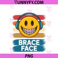 Funny Braces Art PNG, Orthodontics Braces PNG