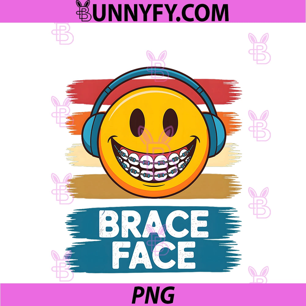 Funny Braces Art PNG, Orthodontics Braces PNG