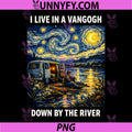 I Live in Vangogh Down By The River PNG, Van Gogh Art Performance PNG