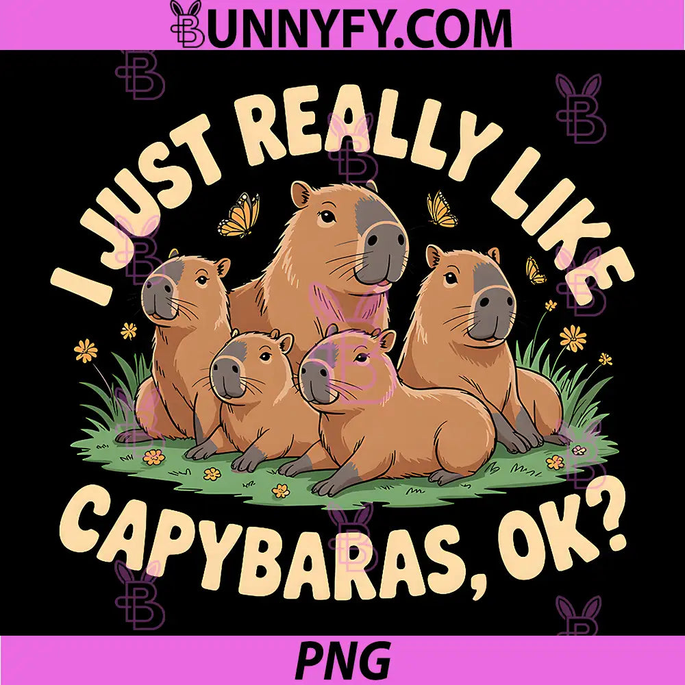 Funny Capybara Art PNG, Capybara Lover PNG
