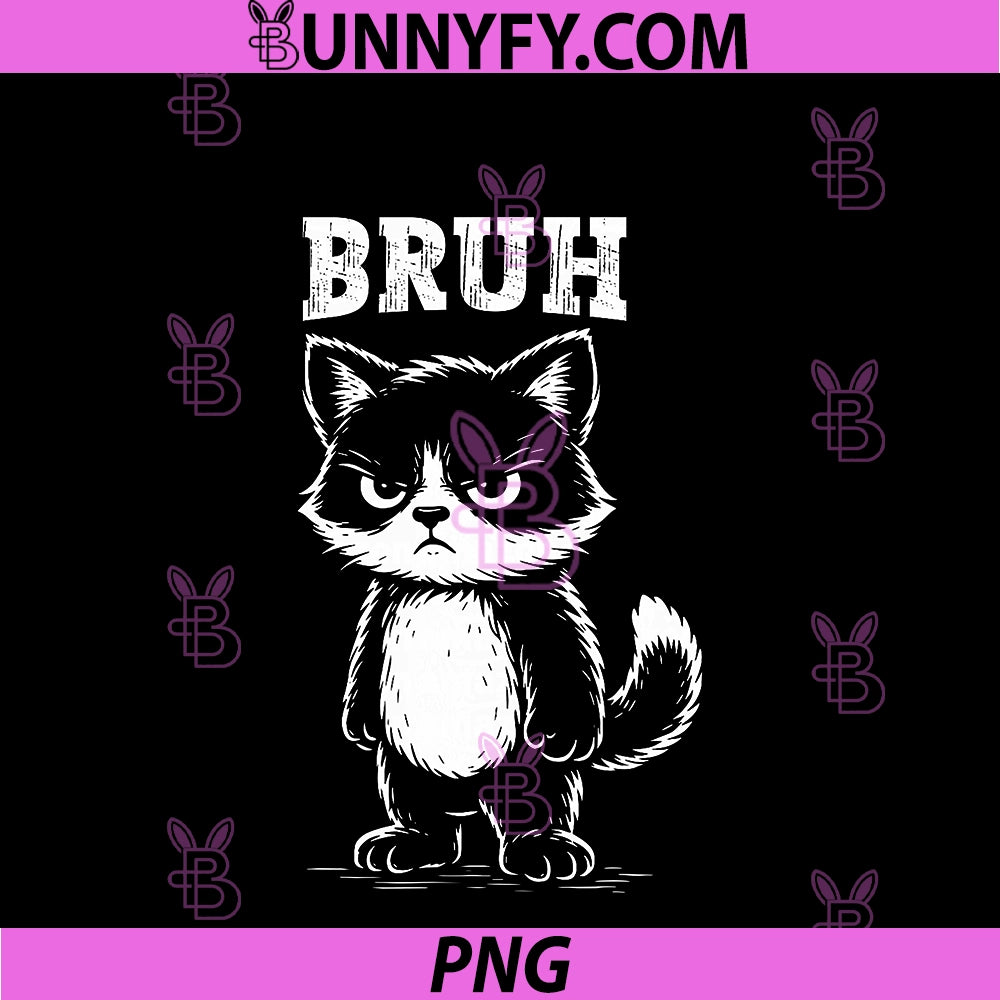 Funny Cat Bruh Meme PNG, Sarcastic Animal Cool Feline PNG