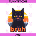 Funny Cat Bruh PNG, Meme Graphic PNG