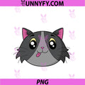 Funny Cat PNG, With Big Eyes Sticks Out Tongue PNG