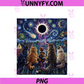 Funny Cat Starry Night Van Gogh PNG, Total Solar Eclipse 2026 PNG