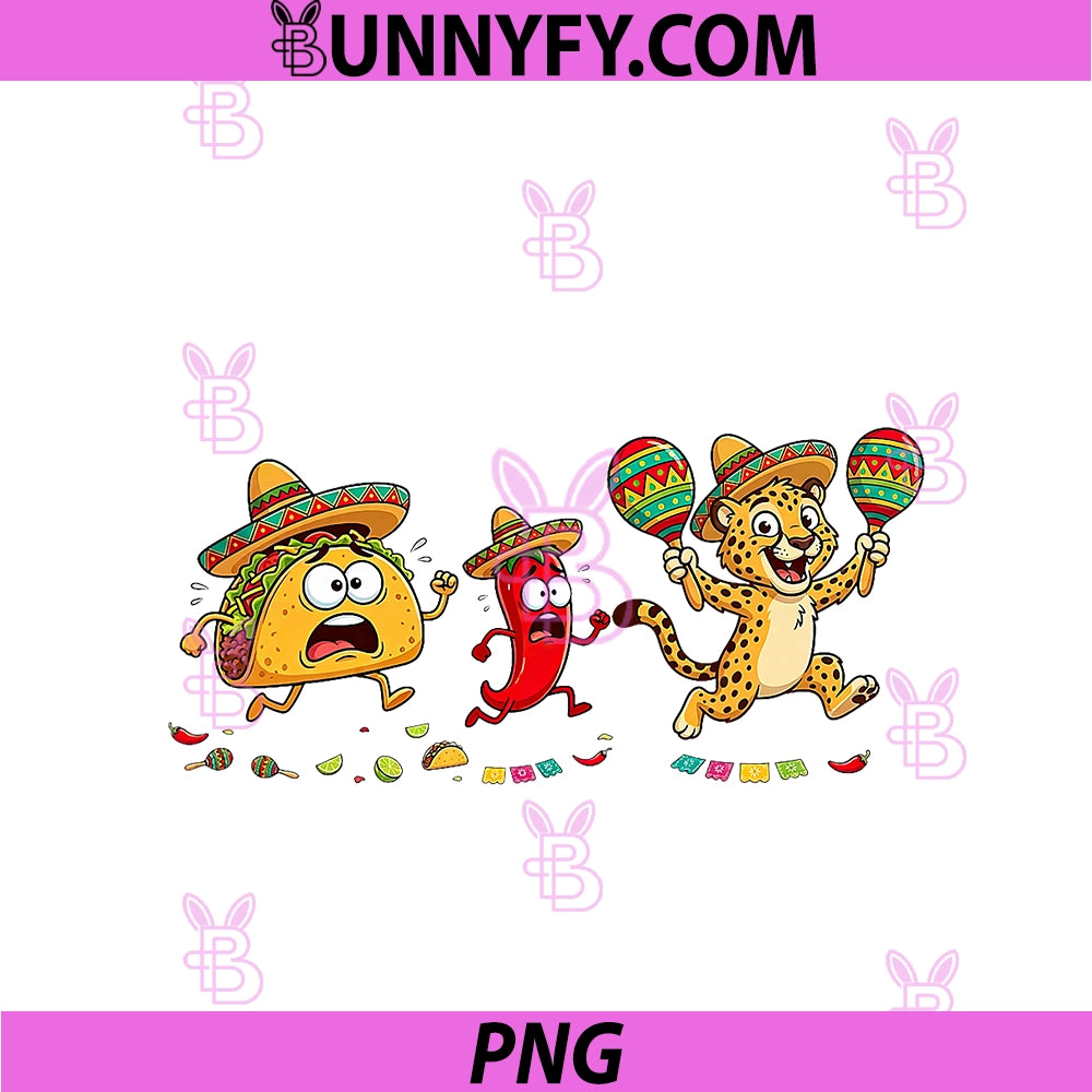 Funny Cheetah PNG, Cinco De Mayo Womens Mens Kids Mexican PNG