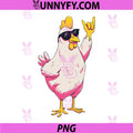 Funny Chicken Retro PNG, Style Cartoon Poultry Humor Design PNG