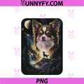 Funny Chihuahua Howling At The Moon PNG, Mystical Art PNG