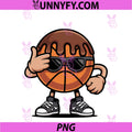 Funny Cool Basketball Character PNG, With Shades PNG