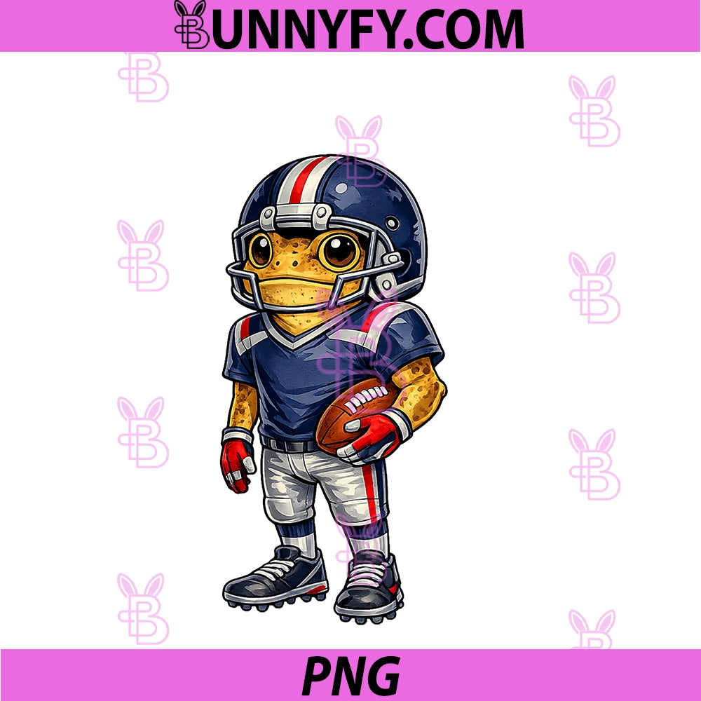 Funny Coqui Puerto Rican Heritage PNG, Football Blue Coqui Frog PNG