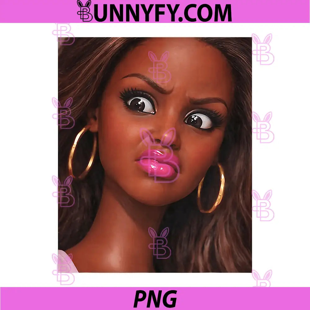 Funny Creepy Doll Face PNG, Meme Expression Hilarious Sarcastic PNG