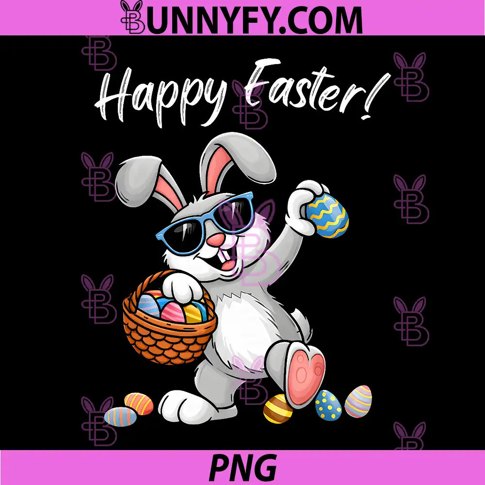 Funny Dabbing Bunny Easter PNG, Happy Easter PNG
