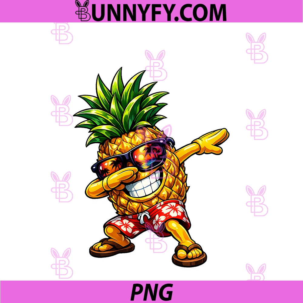 Funny Dabbing Pineapple PNG, Sunglasses Aloha Beaches Hawaii Vibe PNG