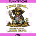 Funny Dachshund PNG, I Bury Things Maybe Plants Maybe People PNG