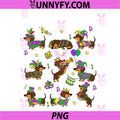 Funny Dachshund Mardi Gras PNG, Weiner Dog New Orleans Party PNG
