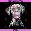 Dalmatian Blowing Wearing Glasses PNG, Cute Heart Dog PNG