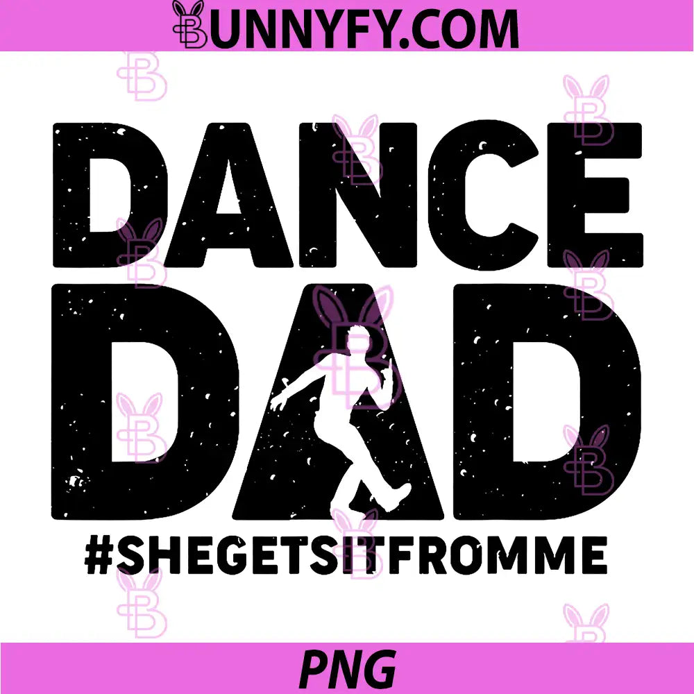 Funny Dance Dad Design PNG, Male Dancer Dance Dad PNG