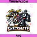 Funny Darts Chess Player 180 Checkmate PNG, Pawn Design PNG