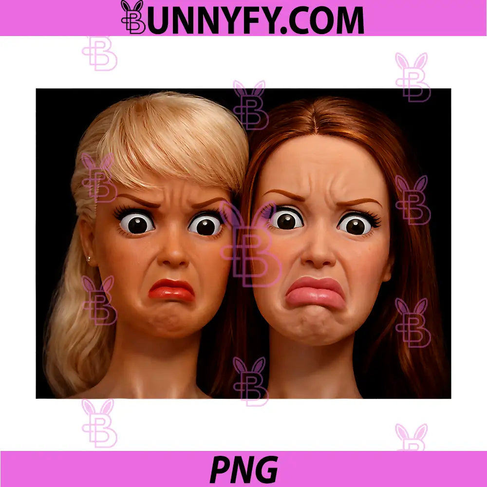 Funny Disgusting Doll Face PNG, Meme Hilarious Sarcastic PNG