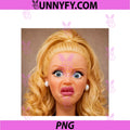 Funny Disgusting Doll Face Meme PNG, Hilarious Sarcastic Gift PNG