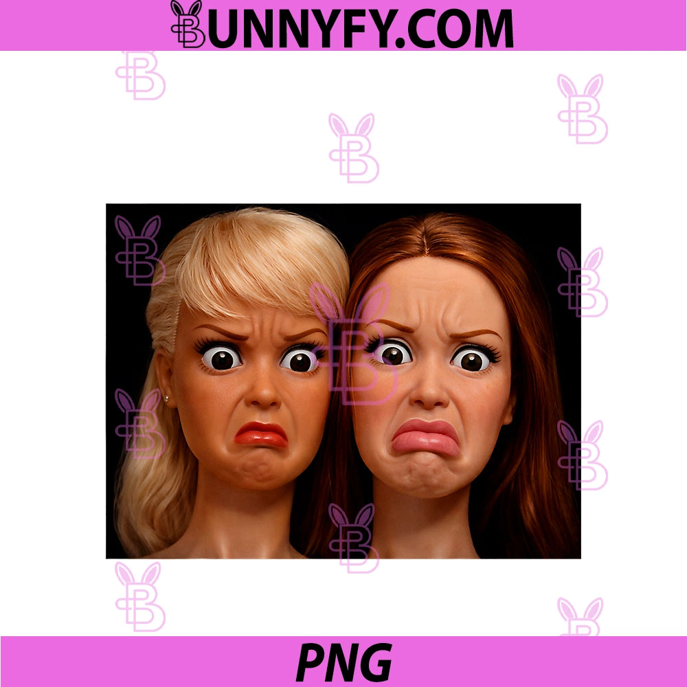 Funny Disgusting Doll Face Meme PNG, Hilarious Sarcastic PNG