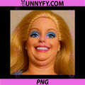 Funny Doll Face Meme PNG, Expression Hilarious Sarcastic Gen Z PNG