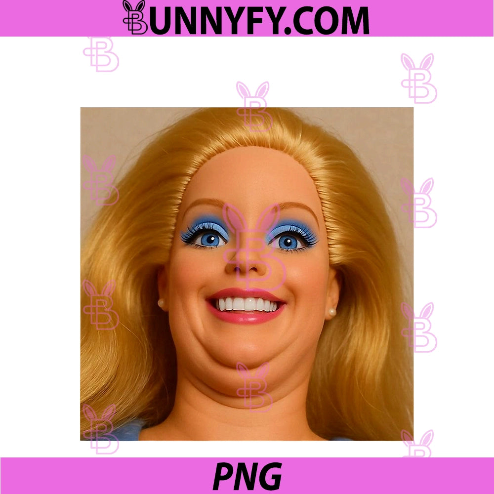 Funny Doll Face Meme PNG, Expression Hilarious Sarcastic Gen Z PNG
