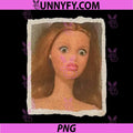 Doll Face Silly Expression Meme PNG, Funny Creepy Toy Face PNG