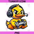 Funny Duck Gamer PNG, Video Games PNG