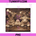Funny Easter Animals Drinking Shots PNG, Bunny Chick Lamb PNG