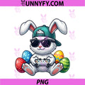 Funny Easter Bunny Gaming Video Game PNG, Gamer Easter Day PNG