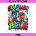 Funny Easter Eggs Six Seven PNG, 67 Bruh Bunny 67 Meme PNG
