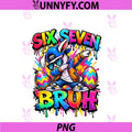 Funny Easter Eggs Six Seven 67 Bruh PNG, Bunny 67 Meme PNG