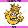 Funny Euro PNG, Mascot with Crown for Cash Lovers PNG