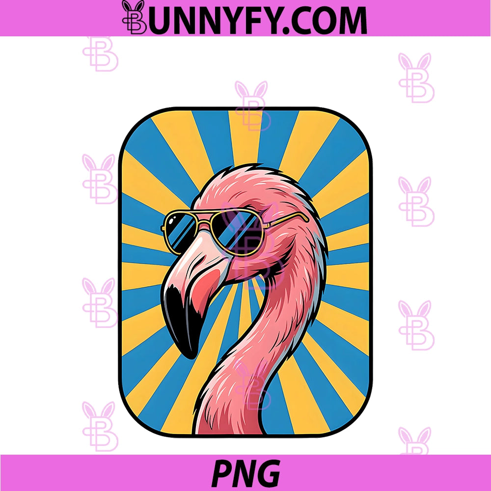 Funny Flamingo Wearing PNG, Sunglasses Animal Humour Jokes PNG