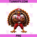 Funny Football Lovers Turkey Six Seven Meme PNG, Thanksgiving PNG